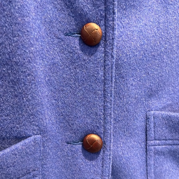 Vintage LizSport Petite Wool Blend Blazer, Periwinkle, Women size S Petit - Picture 5 of 15